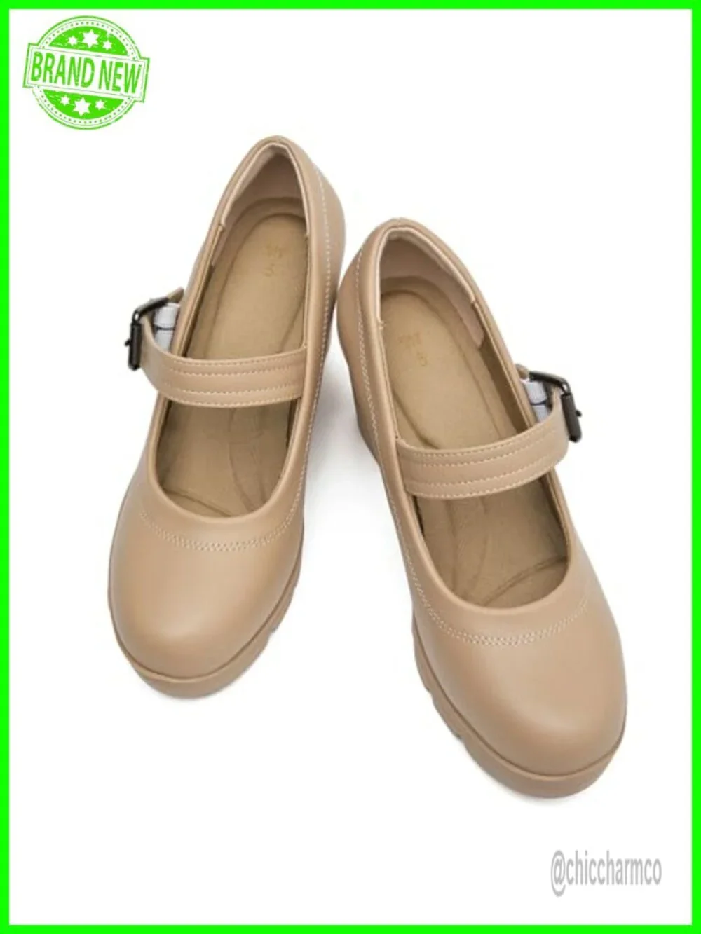 Women's Chunky Block Heel Mary Jane Pumps Round Toe Dress Work Shoes